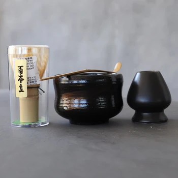 LUWU tradicionalnih matcha določa naravnega bambusa matcha mešalnikih ceremic matcha skledo mešalnikih imetnik japonski čaj določa