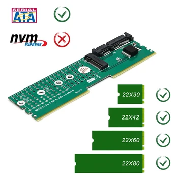 M. 2 NGFF B-Ključ SATA-Bus SSD SATA3, da Tok DDR Pomnilnik Reža za Širitev Odbor Raiser Riser Card Podprite 2230 2242 2260 2280 M2 SSD
