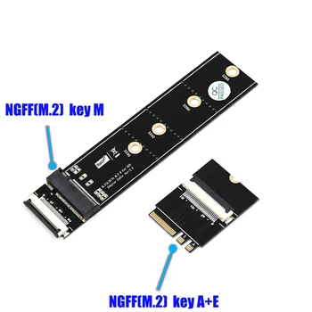 M. 2 za NGFF Tipko M, če želite Tipko A+E Podaljšek Adapter za Kartico z Visoko Hitrostjo FPC Kabel za 2230/2242/2260/2280 Laptop SSD Adapter