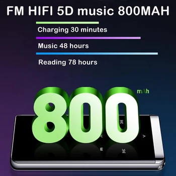 M13 Bluetooth, Mp3 Predvajalnik, FM Radio, Prenosni Barvni Zaslon brez Izgub HI-fi Poslušanje Glasbe Lyrics Synchron Mini Ultra Tanek Igralec