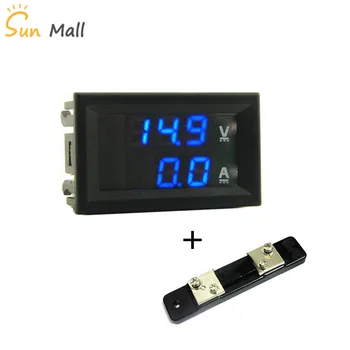 Mini 0.28 palčni LED Digitalni Voltmeter Ampermeter DC 100V 50A Volt Amper Meter Amperemeter Napetosti Indikator Tester s vzporedni