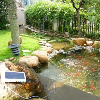 Mini Črpalka Zrak Sončne Energije Plošča Nepremočljiva Fish Tank Akvarij Zračenje Črpalka Zrak z Baterijo Kisik Generator Kisika Zračni Mehurček