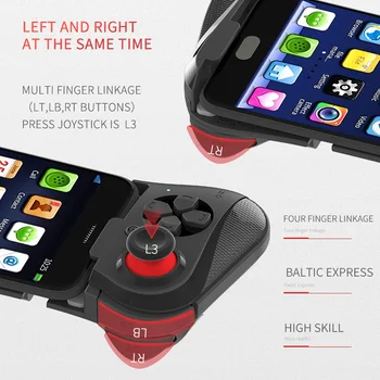 MOCUTE 058 Bluetooth Gamepad Za Android iOS VR PC TV Mobilni Telefon PUBG Brezžični Blazinice Občutljive Palčko Krmilnik za Igre