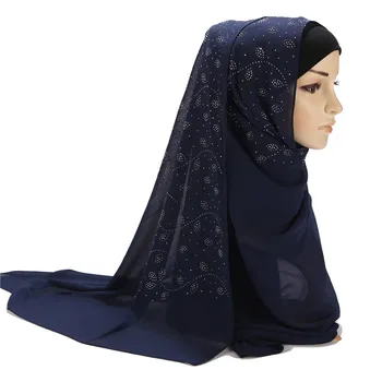 Moda Islamske turban Muslimanske Ženske Nosorogovo Šal Hijabs Rute Arabskem Dubaj hoofddoek tulband Headscarf Dnevno Zaviti
