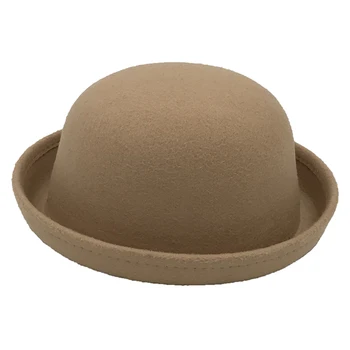 Moda otroška oblačila fantje in dekleta volne klobučevine moda dome klobuk derby skp toplo srčkan priložnostno klobuk