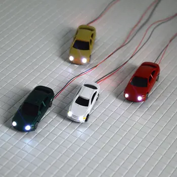 Model LED luč 12V avto igrače 1:150 obsega miniature za diorama drobne arhitekturo stavb, izdelava postavitev kompleti