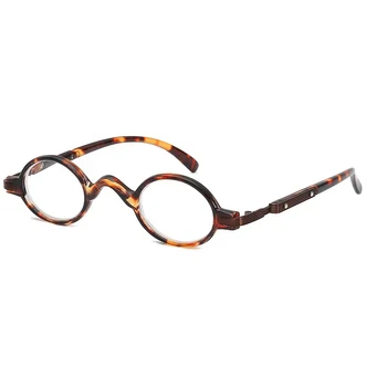Morda Cvet Retro Majhne Okrogle Okvir Obravnavi Očala Ultralahkih Posebne Presbyopic Eye Glasses Pametna Očala Okvir Moški Ženske+4