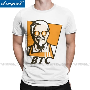 Moški BTC Originalni Recept T Srajce Bitcoin Cryptocurrency Crypto Blockchain Geek Vrhovi Smešno Okrogle Ovratnik Tees Plus Velikost T-Shirt