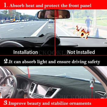 Nadzorna plošča Pokrov Zaščitni Ploščici za Subaru Gozdar 2019 2020 SK Avto Dodatki Dashmat Armaturno Ploščo Dežnik Anti-UV Preprogo Preprogo