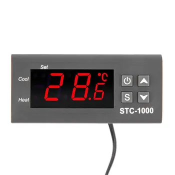 Najnovejši Temperaturni Regulator Termostat Akvarij STC1000 Inkubator Hladne Verige Temp Debelo Laboratorijev Temperature