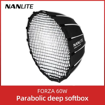 NANLITE Prenosni 60CM, Hitro, Hitro Namestitev Globoko Parabolični Softboxfor Forza 60 Softbox (ES-FZ60)