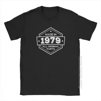 Narejen Leta 1979, T-Majice So Vsi Originalni Deli Darila, Rojstni Dan, Obletnico T-Shirt Moški Kratkimi Tees Bombaž Vrhovi Nov Prihod