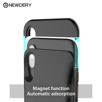 NEWDERY 4000 mah magnet Portable power polnilec baterije, ohišje za iPhone X XS polno kritje zaščito primeru za iPhone 10 moči banke