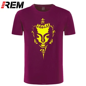 NOVI Vrhovi Tees poletje kratek rokav priložnostne Buda Tshirt moški Udobno Budizem verskega prepričanja t shirt homme