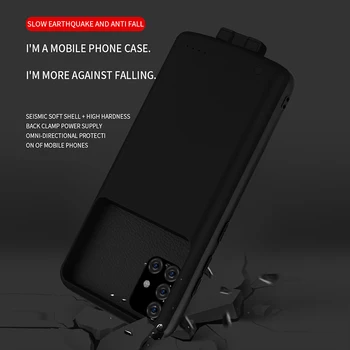 Novo 5000mAh Polnilnik Primeru Slim Baterije Primeru Polnjenje Kritje Moči banke ohišje za Samsung Galaxy A51 A71 S20 plus A11