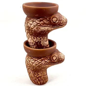 Novo Hookah Oglje Tobak Skledo Črna keramika vodne pipe Serpentine Shisha Hookah Chicha Dodatki