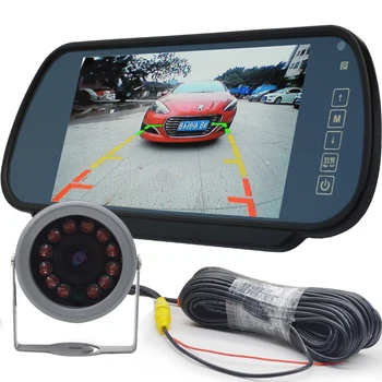 NuoYuncloud avto monitor 9 v - 24 v van obračanje slike visoke ločljivosti ir nočno vizijo avtobus astern avto monitor
