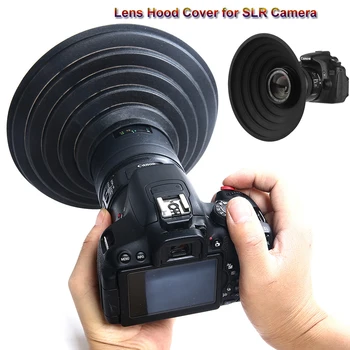 Objektiv Kapuco Kritje za SLR Fotoaparat Odpravo Reflektivni Mehko Kapuco za SLR Fotoaparat Dodatki