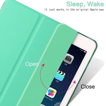 Ohišje za iPad z 9.7 palčni ( 2017 Novo ), ZVRUA Slim Tri-krat PU Usnje Smart Cover so zbudi spanje