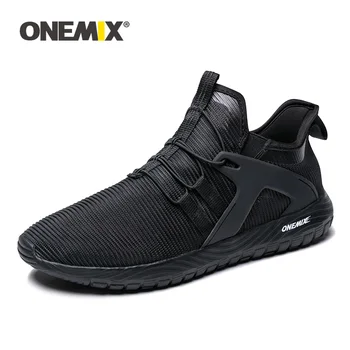 ONEMIX 2020 Unisex Čevlji Lahke Tanke Dihanje Očesa Superge Hoja, Tek Tenis Moški Čevelj Loafers Off White