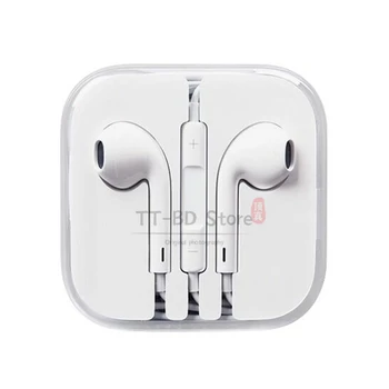 Original Apple EarPods 3,5 mm Vtič Priključek Žične Slušalke Mikrofonom Za iPhone SE 5S 5C 6 6s Plus Za iPad