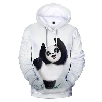 Panda Hoodies Moški Ženske 3D Sweatshirts Hip Hop Hooded ren Tiskanja Srčkan Panda 3D Hoodies Majica Moški pulover Unisex Vrhovi