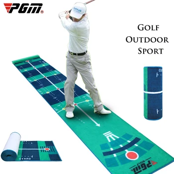 PGM Golf Putting Green Palico Mat Trener Indoor Golf Prenosni Žamet Praksi Mat 3M Pomoči za Usposabljanje Odejo Kit Dodatki za Golf