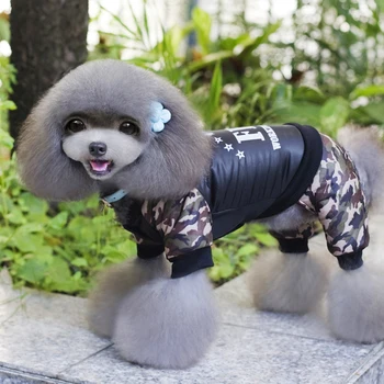 Plus S-3XL FBI Pet Oblačila za Pse na Splošno Zadebelitev Pes, Psiček Jumpsuit Kostum Toplih Zimskih Oblačil Za Fantka Psi Ropa Par Perros