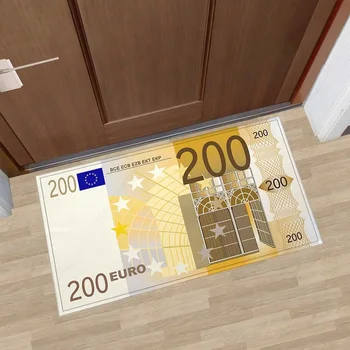 Po meri Bi Design Euro Denar Dobrodošli Doormats Preproge za dnevna soba, Kopalnica, Kuhinja Mat Anti-Slip Talna Obloga Odeje alfombra