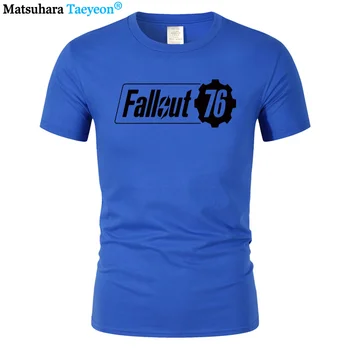 Poletje Kratek Rokav, Bombaž T majice, tiskanje Visoke Kakovosti T-shirt Igro Fallout 76 majica s kratkimi rokavi Moški Priložnostne Vrhovi Tees