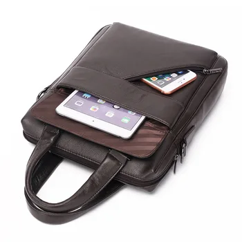 Pravega Usnja Aktovko Moški Rami Business Messenger Bag Moški Crossbody torbe za moške Urad iPad Torbe Torbe