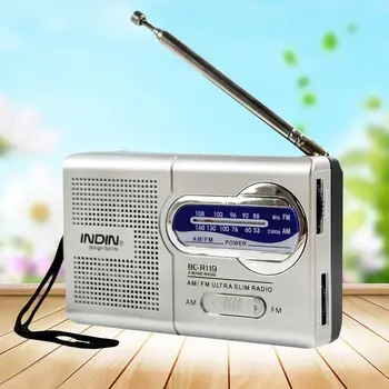 Prenosni Radio AM FM Sprejemnik Teleskopska Antena, Sprejemnik, Mini Žep Vgrajen Zvočnik Music Zunanji Igralec