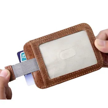 RFID Pravega Usnja Denarnice Denarja Posnetek Moških Kreditne Voziček Denarnica Moška Mini Slim Sprednji Žep ID Imetnik Ženske vizitko Primeru