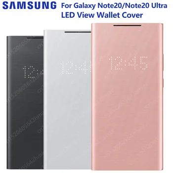 Samsung Original Smart LED Prikaz Ohišje Za Samsung Galaxy Note20 Opomba 20 Ultra Opomba 20 5G Opomba 20 Ultra 5G LED Denarnice Flip Pokrov