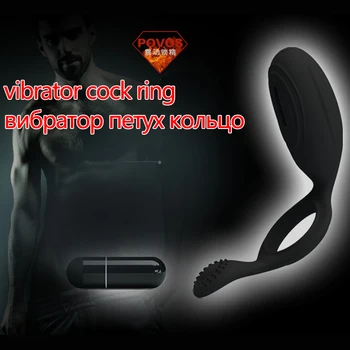 Sex Izdelki za Moške Silikonski Jezika z vibriranjem Petelin Obroč Časa je trajalo moški Penis Prstan Z Klitorisa Vibrator Sex Igrača Za Par
