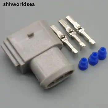 Shhworldsea 5/30/100sets 3,5 mm 3P 3way moški ročične gredi senzor plug za VW , megla lučka plug za VW ,žarometi za meglo priključek