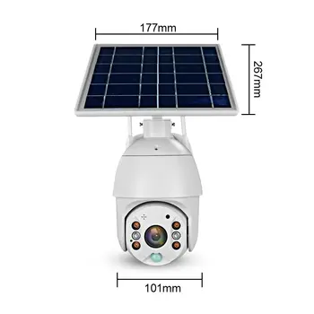 SHIWOJIA 4G Sončne Fotoaparat 1080P HD solarnimi Prostem Spremljanje Nepremočljiva CCTV Kamere Pametnega Doma dvosmerno Glasovno Vdorov Al