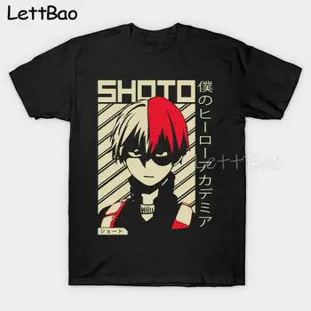 Shoto Todoroki Iz Moje Junak Univerzami Plakat Anime Visoke Kakovosti 3d Moški Estetske Tumblr Vrh Tees Smešno Par T-shirt Droshipping