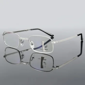 Smart Zoom Progresivna Multifokalna Zložljiva Obravnavi Očala Moški Ženske Anti-Modra Svetloba Presbyopia Daljnovidnost Očala Gafas Lectura