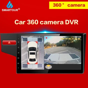 Smartour 360 kamero za Parkiranje surround view HD Surround View Sistem vožnje podporo Ptica Pogled Panorama Sistem 4 Avto kamera