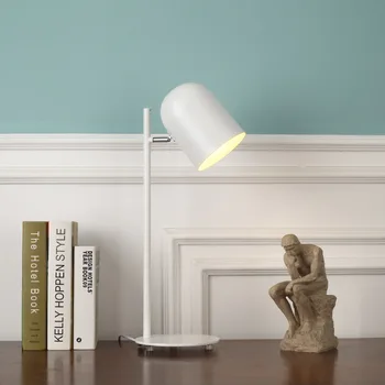 Sodobna kovanega železa kreativne barve tabela žarnice E27 LED osebnost namizna svetilka za branje posteljo doma spalnica študija knjiga trgovina urad