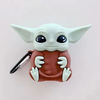 Star Wars Baby Yoda, ki je Primerna za AirPods3 Generacije Zaščitni ovitek za Apple 1/2 Generacije Bluetooth Slušalke Polje Mehke Silikonske