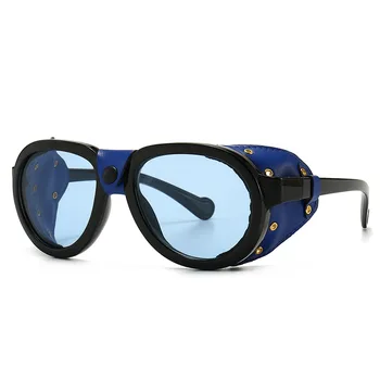 Steampunk Očala Windproof sončna Očala blagovne Znamke Design Ženske Moški Letnik Klasična Polarizirana sončna Očala UV400 Moda Oculos De Sol