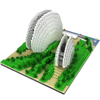 Svetovno Znani City Arhitekturo Mini Gradnike Modela Izobraževalne Igrače za Otroke Darila Združljiv z blagovnimi Znamkami Mini Opeke