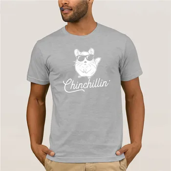 T Majice Kratek modni moški novo Chinchillin Smešno Chinchilla Ljubitelje Moške Bombaž Zabavno T-shirt