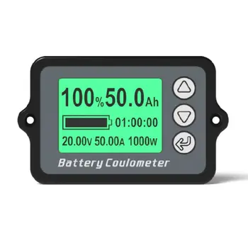 TK15 50/100A Coulomb Števec Zmogljivost Baterije Tester LCD-Zaslon Litij-Zaslon