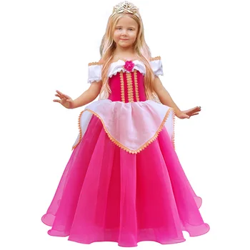 Trnuljčica Aurora Princesa Obleke Dekleta Kostum Pustni Obleke Otroci Vestidos Cosplay Karneval Halloween Rojstni Robe