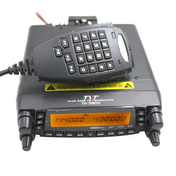 TYT TH9800 TH-9800 Mobilne Sprejemnik, Avtomobilski Radijski Postaji 50 W Repetitorja Scrambler Quad Band V/UHF Avto, Tovornjak Radio s kabel
