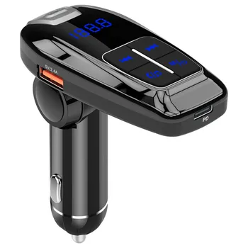 UKV-Oddajnik Aux Modulator Prostoročno opremo Bluetooth Car Kit Car Audio MP3 Predvajalnik 18W Tip C PD QC 3.0 USB avto MP3