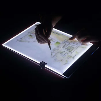 Ultrathin 3,5 mm A4, LED Luči Tablet Pad EU/AU/US/USB Plug Diamond Vezenje Diamond Slikarstvo Pribor Navzkrižno Šiv orodje